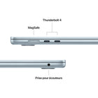 Apple - MacBook Air 15,3" avec Touch ID (2025) - Apple M4 - 24 Go RAM - 512 Go SSD - Bleu ciel-GPU 10 cœurs / Moteur neuronal 16 cœurs
