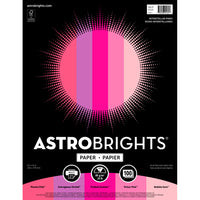 Astrobrights - Papier couleur  - 8,5 x 11 po - Roses interstellaires - Paquet de 100-Papier d'impression sans acide et sans lignine