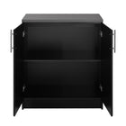 Prepac - Armoire sur plancher Elite 32 po - noir-Portes à charnières haute qualité de style européen, réglables dans six directions