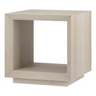 Hudson&Canal - Table d'appoint rectangulaire Tannen 22" de largeur - Aulne blanc-Le plateau de table a une capacité de poids de 50 lb, l'étagère inférieure peut supporter 40 lb