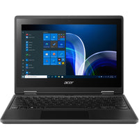 Ordinateur portable Acer TravelMate Spin B311 11,6"Intel Celeron N51004 Go de RAMeMMC 128 GoIntel HD GraphicsWin 11 Pro EduNoir-Faites vos devoirs plus rapidement que les autres ordinateurs portables robustes actuellement disponibles sur le marché.