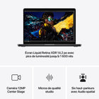 Apple - Portatif MacBook Pro 14 po - M4 - SSD 512 Go - Mémoire unifiée 16 Go - Noir Infini - Anglais-écran pro brillant: l’écran liquid retina xdr 14,2 po affiche une luminosité en continu jusqu’à 1 000 nits, avec des pics de luminosité à 1 600 nits et un contraste de 1 000 000:1