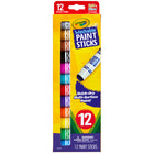 Crayola - Bâtons de peinture lavables - 2 paquets de 12-FOURNITURES DE PEINTURE : Ce sont des peintures à couverture complète conçues pour fonctionner sur une variété de surfaces et ne nécessitent aucune eau, aucune installation ou nettoyage.