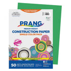 Prang - Papier construction, vert des fêtes, 9 po x 12 po, 50 feuilles-Papier de construction épais en bois de pâte mécanique
