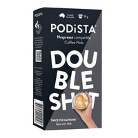 PODiSTA - Double dose - Compatibles Nespresso originales - paquet de 60-Crème riche et café savoureux. Mélangez avec 40 ml de votre dosette de chocolat chaud PODiSTA préférée (voir notre gamme de chocolat chaud) pour préparer un moka exceptionnel