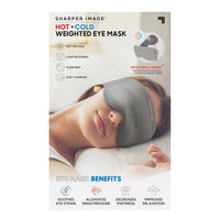 Sharper Image - Masque oculaire pondéré chaud et froid -Poids Apaisant : Découvrez L'effet Apaisant De La Stimulation Par Pression Profonde Pour Une Meilleure Relaxation.