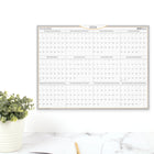 AT-A-GLANCE - Calendrier annuel effaçable à sec autocollant WallMates 2026 - 18 po H x 24 po l - bilingue-Parfait pour la planification à long terme et facile à effacer
