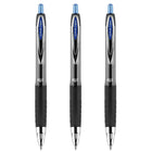 uni-ball - Stylos gel rétractables 207 – 0,7 mm – bleu – paquet de 3-Couleur de l'encre : Bleu