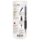uni-ball - Stylos gel rétractables 207 – 0,7 mm – bleu – paquet de 3-L’encre gel résistante à l’eau et à la décoloration vous aide à composer des documents de haute qualité durables que vous pouvez archiver