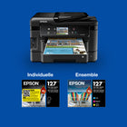 Epson - T127 Cartouche d'encre - Capacité extra élevée - Noir-Modèles compatibles: NX530, NX625, WF-60, WF-545, WF-630, WF-633, WF-635, WF-645, WF-840, WF-845, WF-3520, WF-3540, WF-7010, WF-7510, WF-7520