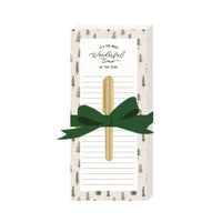 Gartner Studios - Bloc-notes avec stylo - Arbres-Charme saisonnier : Comprend des œuvres d'art d'arbres et le texte festif « C'est la plus merveilleuse époque de l'année »