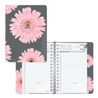 Blueline - 2026 Agenda quotidien/mensuel Ruban Rose - 8 po x 5 po - Marguerite Rose - Bilingue-12 mois: janvier 2026 à décembre 2026