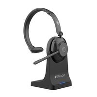 Spracht - Casque Bluetooth/USB mono-oreillette avec base-Compatibilité : Appareils Bluetooth, PC/Mac et ordinateurs portables pour Softphone via USB pour Zoom, Teams, Skype, 3CX et autres applications de conférence et VoIP.