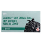 Perk - Sacs à ordures géants - 35 po x 48 po - noir - Paquet de 40-Sacs à ordures durables et robustes en plastique