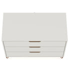 Manhattan Comfort - Rockefeller commode moderne mi-siècle 35,24" - blanc cassé et naturel-10