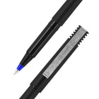 uni-ball - Stylo à bille roulante - 0,5 mm - bleu - paquet de 12-Couleur de l’encre : Bleu