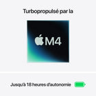 Apple - MacBook Air 15,3" avec Touch ID (2025) - Apple M4 - 24 Go RAM - 512 Go SSD - Starlight - Français-Caméra FaceTime centrale 12 MP