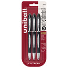 uni-ball - Stylos à bille JETSTREAM – 1,0 mm – noir – paquet de 3-Stylos à bille