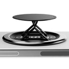 OhSnap - Snap 4 Luxe Support/Prise Extensible Pour Téléphone Cellulaire, Noir Obsidienne-Résiste jusqu'à 25 lb de traction