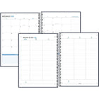 Five Star - Agenda scolaire hebdomadaire/mensuel détail floral 2025-2026 - 11 po H x 8 1/2 po l - violet - bilingue-12 mois de planification académique hebdomadaire/mensuelle