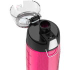 Thermos - Bouteille d'eau thermos - 710 ml - Rose-Le couvercle rabattable avec anneau de verrouillage est étanche lorsqu'il est verrouillé et correctement assemblé