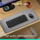 Logitech - K250 clavier sans fil compact -  Graphite-Confort: les touches profilées hautes et les pieds d’inclinaison réglables rendent la frappe agréable