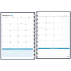 Five Star - Agenda scolaire hebdomadaire/mensuel détail floral 2025-2026 - 11 po H x 8 1/2 po l - violet - bilingue-Couverture en poly durable