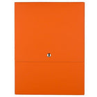 JAM Paper - Portefeuille vertical à fermeture pression - 12 1/8 x 9 x 1/2 - Kraft orange-Couleur: Kraft orange