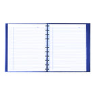 Blueline - Livre de notes MiracleBind à couverture rigide - 11 po L x 9,0625 po H - Bleu Indigo - 150 pages-Onglets autocollants