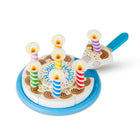 Gâteau d'anniversaire Melissa & Doug -Se range soigneusement dans une caisse en bois