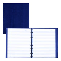 Blueline - Livre de notes MiracleBind à couverture rigide - 11 po L x 9,0625 po H - Bleu Indigo - 150 pages-Reliure double spirale avec couverture rigide d'aspect lézard