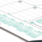 Brownline - 2026 Calendrier sous-main mensuel EcoLogix avec Papier recyclé - 22 po x 17 po - Anglais-Support en carton et coins renforcés