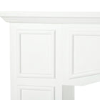 HOMCOM - Manteau de foyer 29 po pour entourage de foyer, blanc-Montage simple