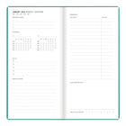 Letts - 2026 Agenda hebdomadaire Woodland - 6-7/8 po x 3-1/8 po - Vert - Multilingue-Comprend : une page d'informations personnelles, des pages de notes, des projets, des contacts, des emplois du temps et bien plus