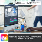 Logitech - MX Keys Mini Minimaliste Clavier Sans Fil Illuminé - USB-C - Noir-Multiples Ordinateurs, Un Flow : Groupez le fin MX Keys Mini avec MX Master 3 ou MX Anywhere 3 et frappez sur plusieurs ordinateurs et ordinateurs portables en un seul flux de travail fluide