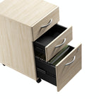 Bush Business Furniture - Studio C Classeur mobile à 3 tiroirs, orme naturel (SCF216NESU)-Deux tiroirs permettent de ranger diverses fournitures de bureau