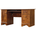 Sauder 59"W La Collection Sauder Select Bureau - Finition Brushed Maple-Tablette coulissante pour clavier/souris avec glissières métalliques et butées de sécurité