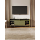 Manhattan Comfort - Meuble TV moderne DUMBO 62,99 po - Vert olive-Recommandé pour un téléviseur jusqu'à 60 pouces