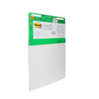 Post-it® - Tablette de feuilles autocollantes recyclées pour chevalet, 25 po x 30 po, blanche-Repositionnables