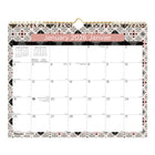 Blueline - 2026 Calendrier mural mensuel - 15 po x 12 po - Tiles - Bilingue-12 mois: janvier 2026 à décembre 2026