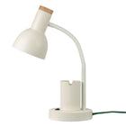 General Supply Goods + Co - Lampe de bureau avec port USB-C et porte-crayon intégré - blanc-Matériau : Abat-jour et corps en fer peint