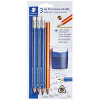Staedtler – Crayon géant Norica au corps triangulaire HB - paquet de 5-3 crayons à papier triangulaires géants Norica, mine de 4 mm de diamètre