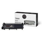 Premium Tone - Cartouche de toner Compatible - Brother TN660 ,TN-660 - Rendement élevé - Noir-Couleur : Noir