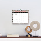 Blueline - 2026 Calendrier mural mensuel - 15 po x 12 po - Tiles - Bilingue-Compte à rebours des jours passés, des jours à venir avec phases lunaires et jours fériés