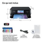Epson - Imprimante multifonction couleur sans fil Expression Photo XP-8800 - Noir-Gestion polyvalente du papier — bacs distincts pour le papier ordinaire et le papier photo et alimentation par l’arrière pour les supports spéciaux