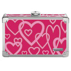 Vaultz - La boîte à crayons verrouillable - Motif coeur-Parfait pour les fournitures scolaires ou les petits objets de valeur comme la monnaie, un téléphone cellulaire, etc.