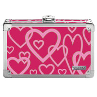 Vaultz - La boîte à crayons verrouillable - Motif coeur-Parfait pour les fournitures scolaires ou les petits objets de valeur comme la monnaie, un téléphone cellulaire, etc.