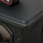 HOMCOM - Foyer électrique portatif 750/1500 W, noir-Arrêt automatique en cas de surchauffe