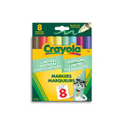 Crayola - Marqueurs à trait large édition limitée - Paquet de 8-MARQUEURS À POINTE CONIQUE : Avec sa pointe conique, le marqueur à trait large de Crayola est un outil de dessin polyvalent. Parfaits pour colorier de grandes surfaces, ces marqueurs sont également parfaits pour tracer des lignes fines ou des points