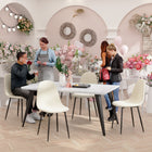 Homy Casa - Chaises d'accueil 4 places, tissu rembourré kaki-Lot de 4 pour un bon rapport qualité/prix : Idéal pour les repas familiaux, les réunions ou l'utilisation en bureau.